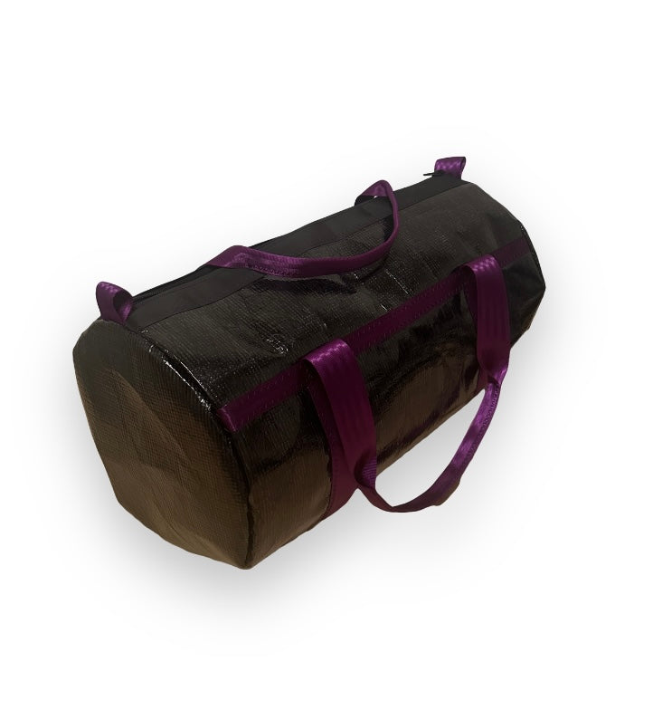 Medium Duffel Bag - Carbon with purple