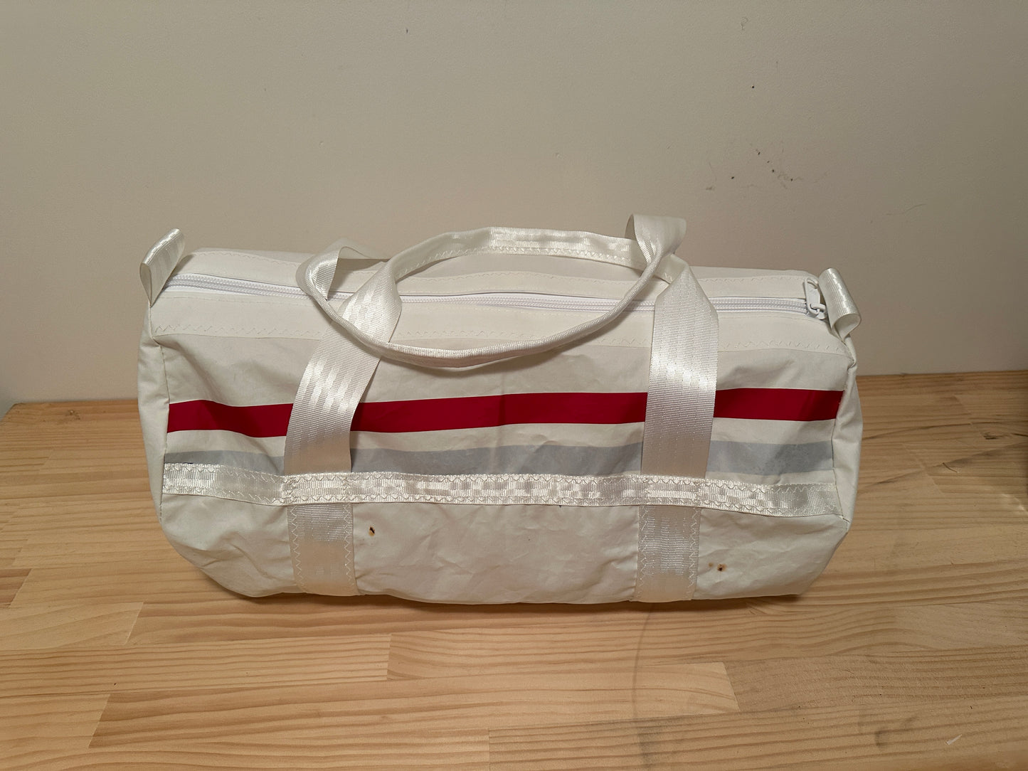 Medium Duffle Bag - White with Custom colour