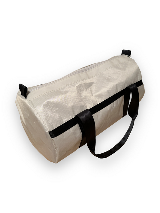 Medium Duffel Bag - White with Black