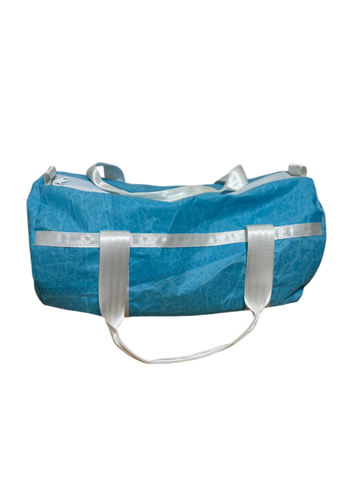 Medium Duffel Bag - Blue with White